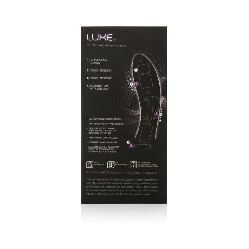 Vibrador Touch Sensitive Luxe Morado 