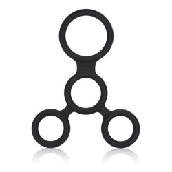 Anillo Negro Multiposición Silicona Full Erection