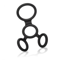 Anillo Negro Multiposición Silicona Full Erection 
