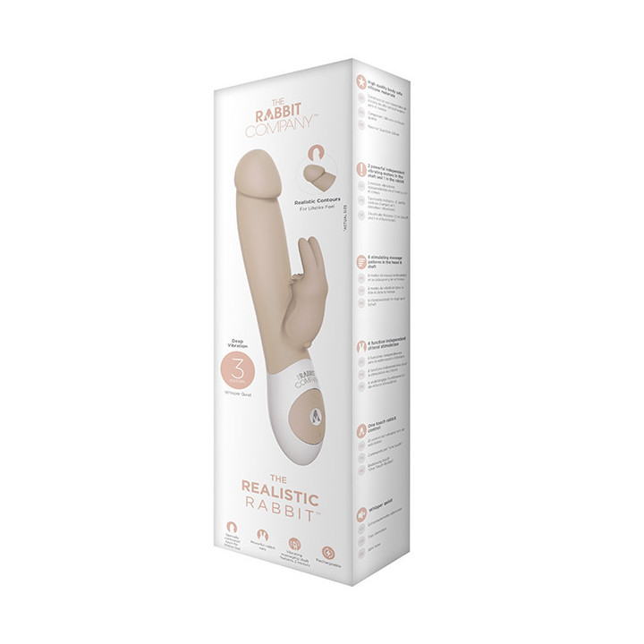 Realistic Rabbit Vibrador Crema