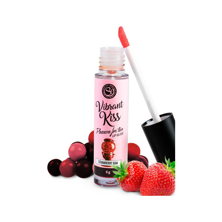 Lip Gloss Beso Vibrante Chicle de Fresa