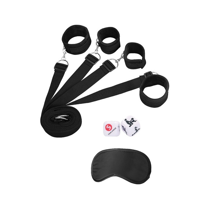 Kit de Restricciones para la Cama Negro