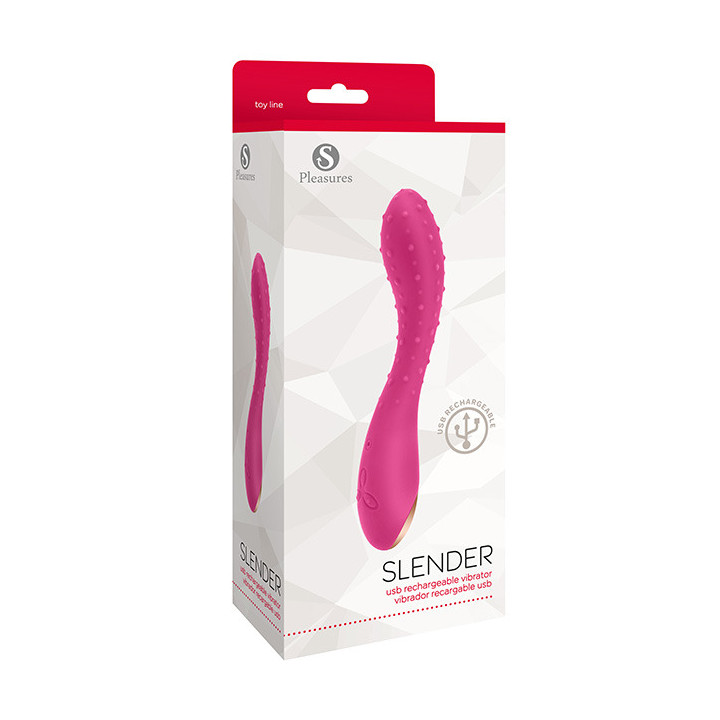 Slender Recargable Punteado Rosa