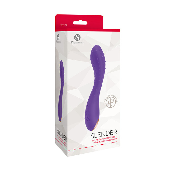 Slender Recargable Punteado Lila