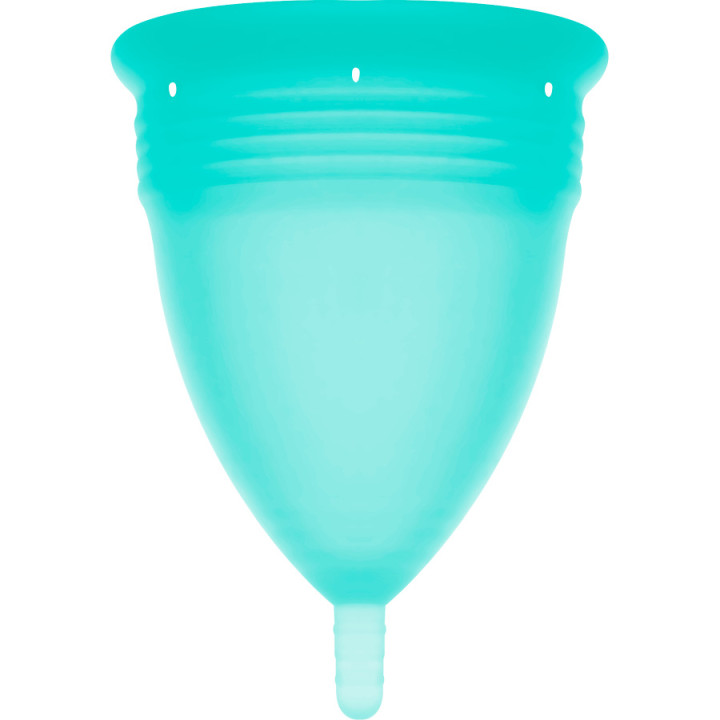 Copa Menstrual FDA Silicona Talla S Aquamarina