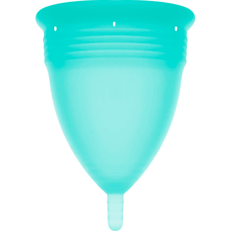Copa Menstrual FDA Silicone Talla L Aquamarine
