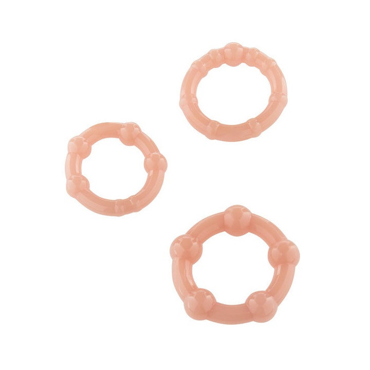 Juego Tres Anillos Pene Rosas