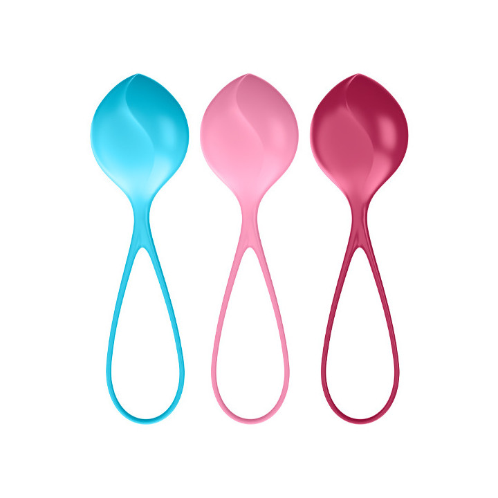 Pack 3 Bolas Kegel Satisfyer C01 Silicona