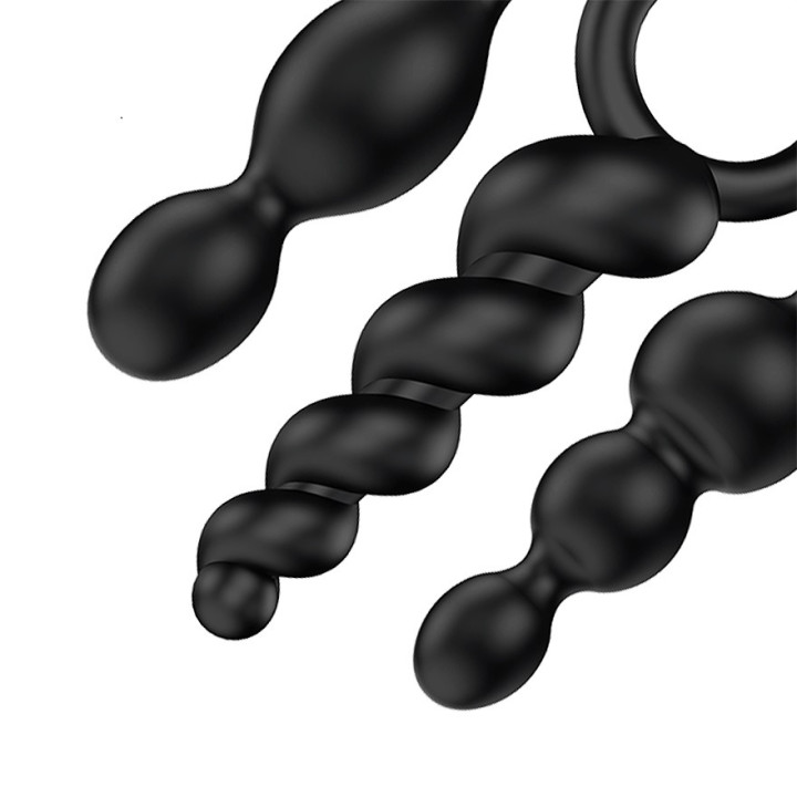 Kit Satisfyer Plugs Anales Negro