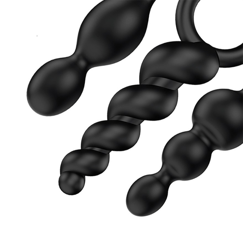 Kit Satisfyer Plugs Anales Negro
