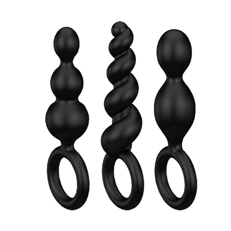 Kit Satisfyer Plugs Anales Negro