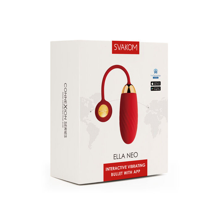 Huevo Vibrador Ella Neo Con App Rojo Svakom