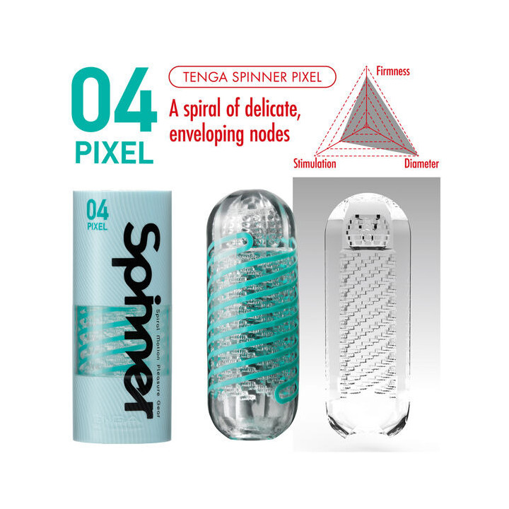 Spinner Masturbador Tetra Azul