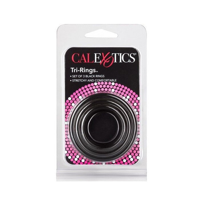 Tri Rings Set Anillos Negros