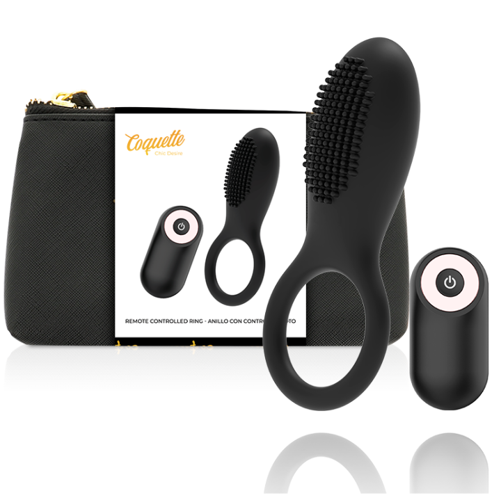 Coquette Anillo Vibrador Negro