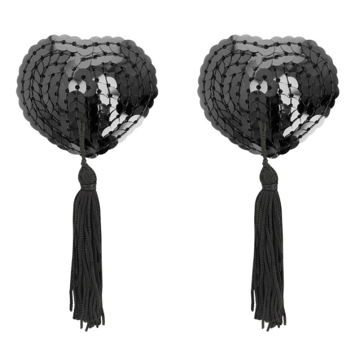 Chic Desire Cubre Pezones Negro Lentejuelas