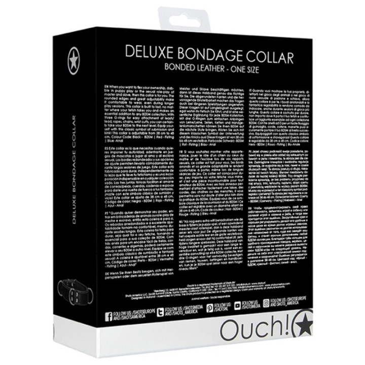 Collar Bondage Deluxe Negro