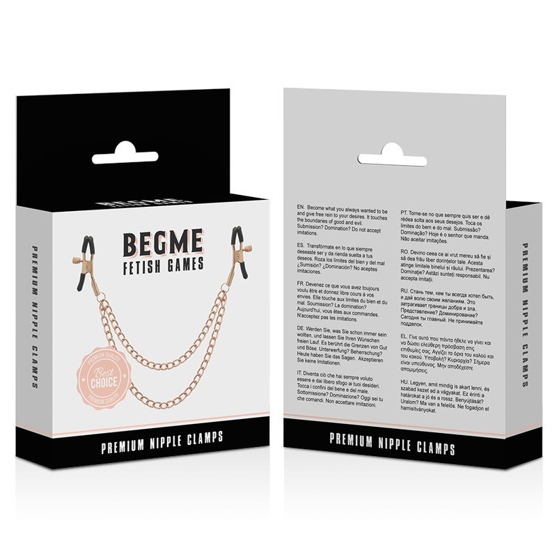 Pinzas Pezones con Cadena Premium