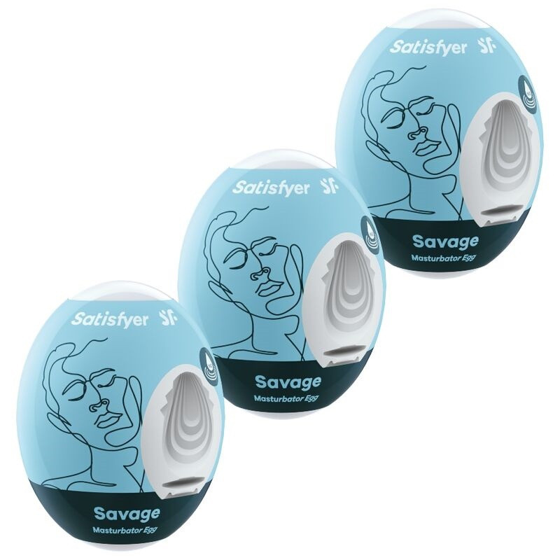 Set 3 Huevos Masturbadores Savage