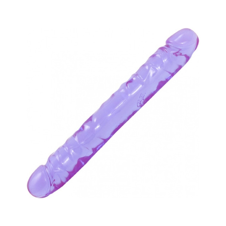 Pene Doble 30 cm Jelly Morado