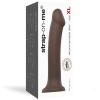 Dildo con Ventosa Dual Density Marrón XL