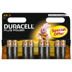 Pilas Duracel Plus Power Alcalina AA 8 Uds
