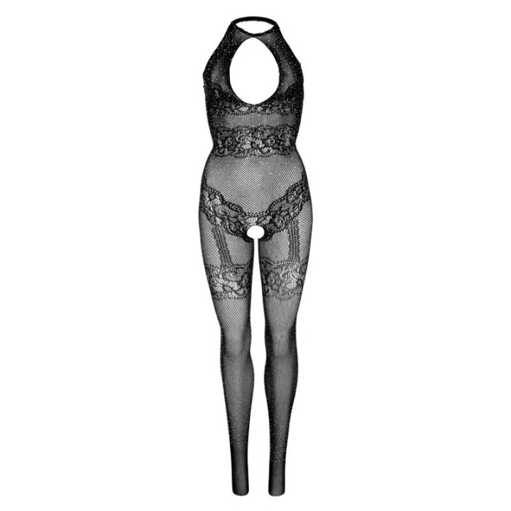 Body de Red con Abertura en la Entrepierna Negro