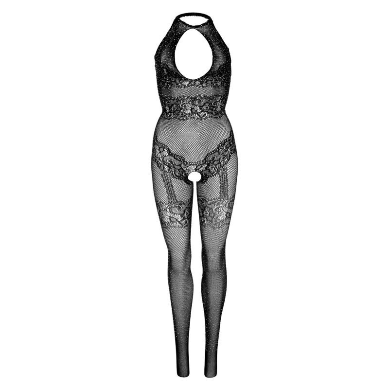 Body de Red con Abertura en la Entrepierna Negro
