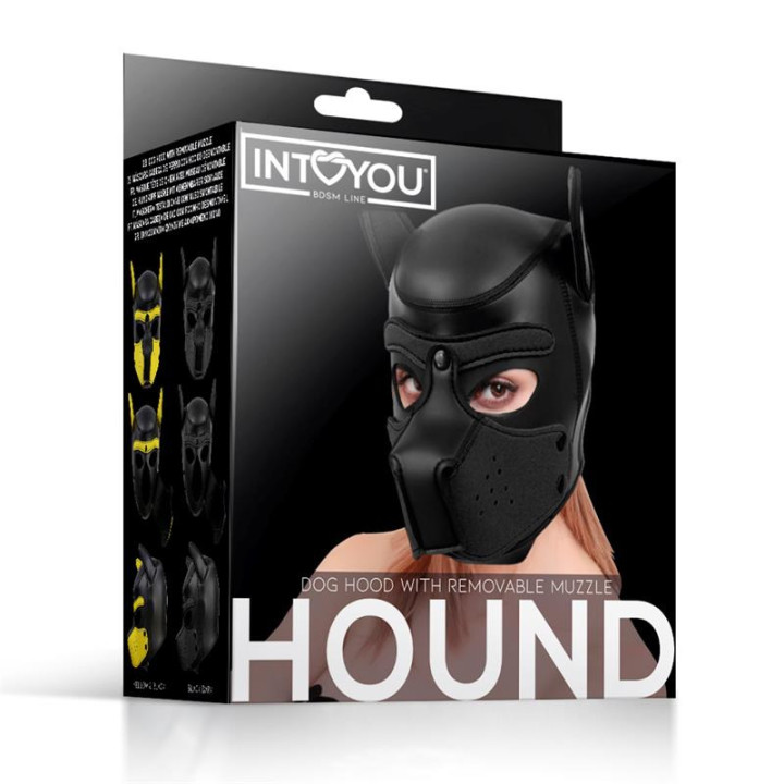 Hound Máscara de Perro  Negro Talla Única