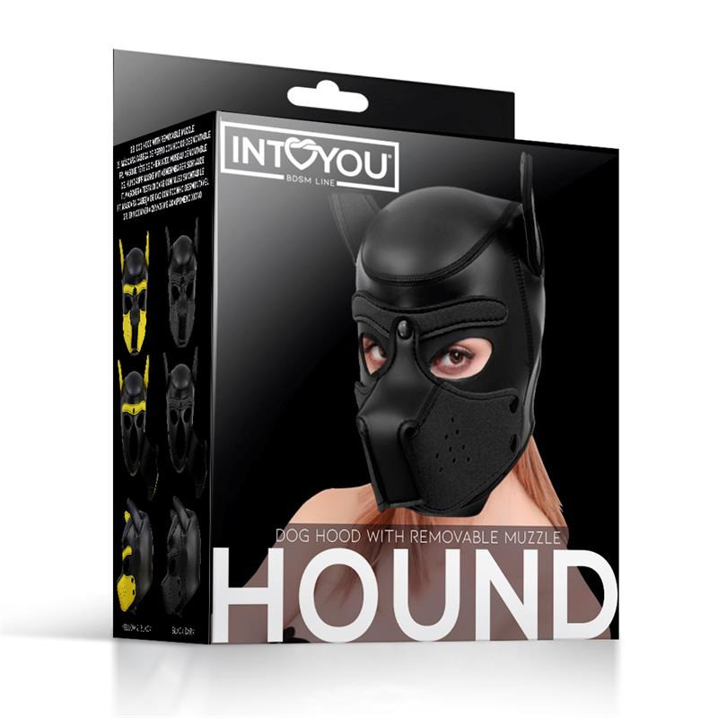 Hound Máscara de Perro  Negro Talla Única