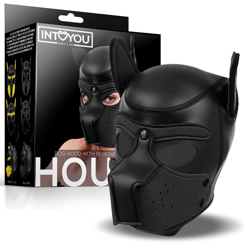 Hound Máscara de Perro  Negro Talla Única
