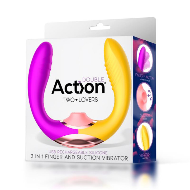 Two Lovers Vibrador para Parejas 3 en 1