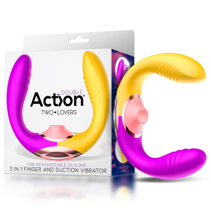 Two Lovers Vibrador para Parejas 3 en 1