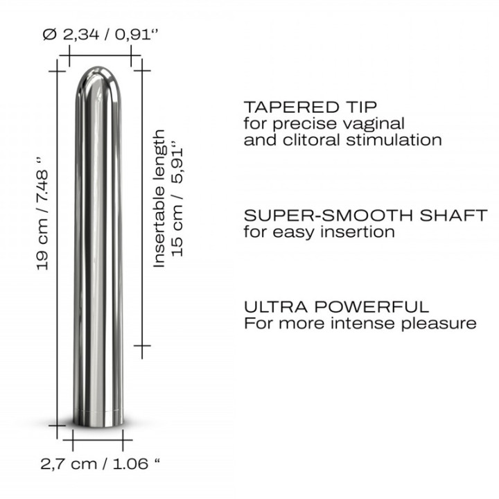 Vibrador Recargable Silver Star