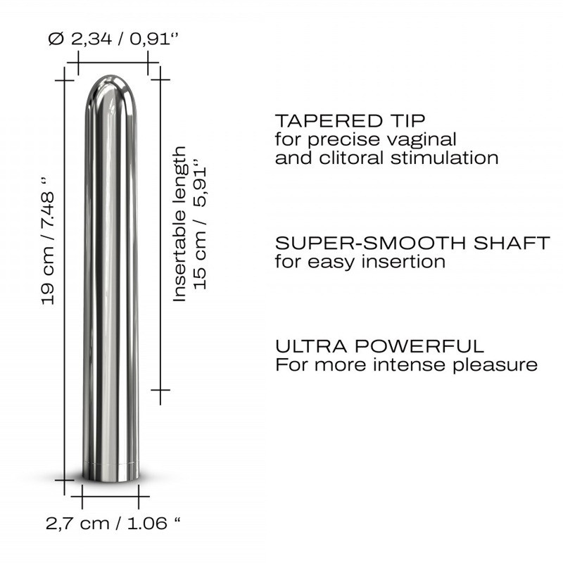 Vibrador Recargable Silver Star