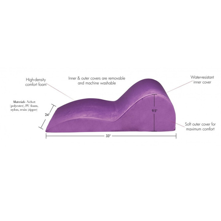 Cojín Contoured Love Cushion Lila