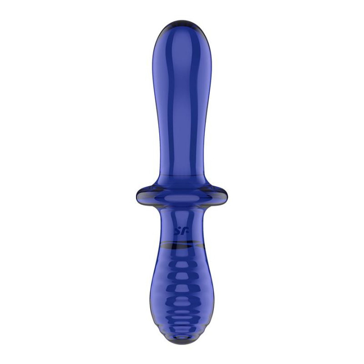 Satisfyer Double Crystal Azul