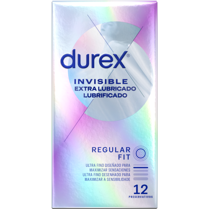 Durex Invisible Extra Fino Extra Lubricado 12 Uds