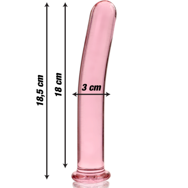 Dildo Cristal Modelo 17 Rosa