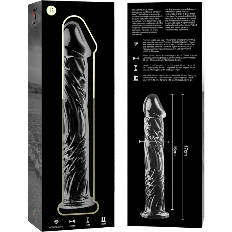 Dildo Cristal Modelo 12 Transparente