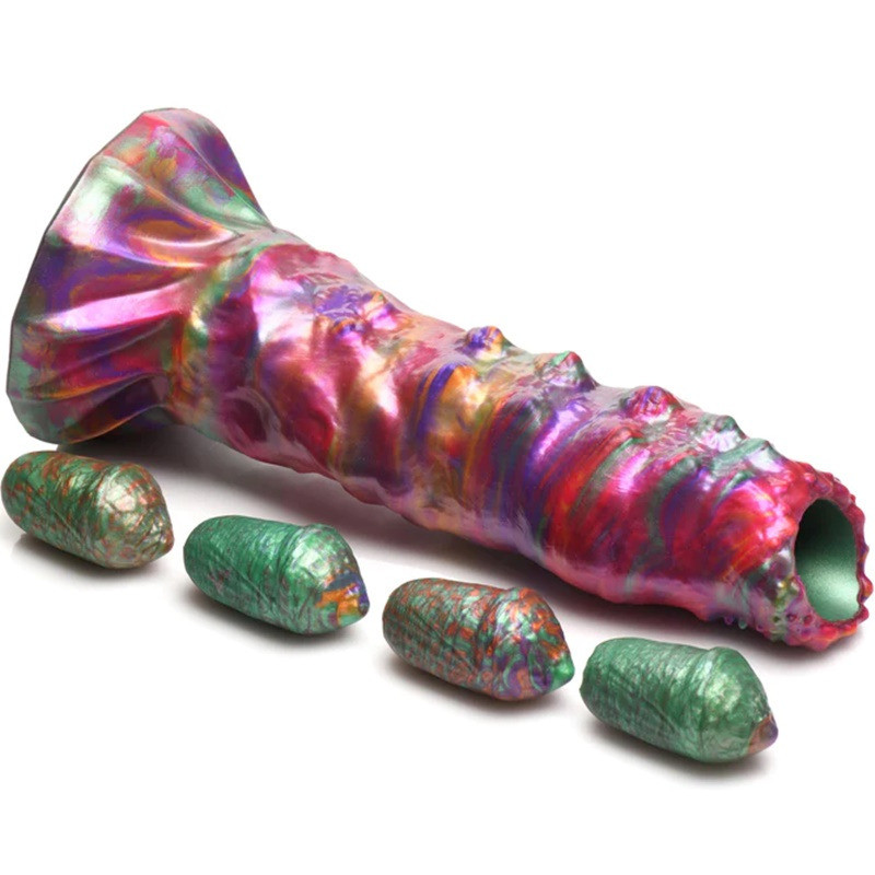Dildo Silicona Larva Ovipositor con Huevo