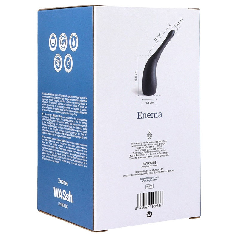 Enema Limpieza Anal Negra 150 ml