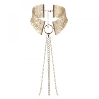 Collar Metálico de Malla Dorado