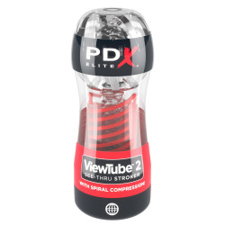 Masturbador Stroker Viewtube 2 Espiral Transparente