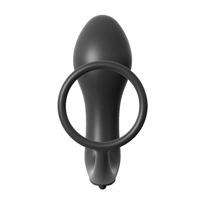 Plug Vibrador ASS-GASM Anillo Negro