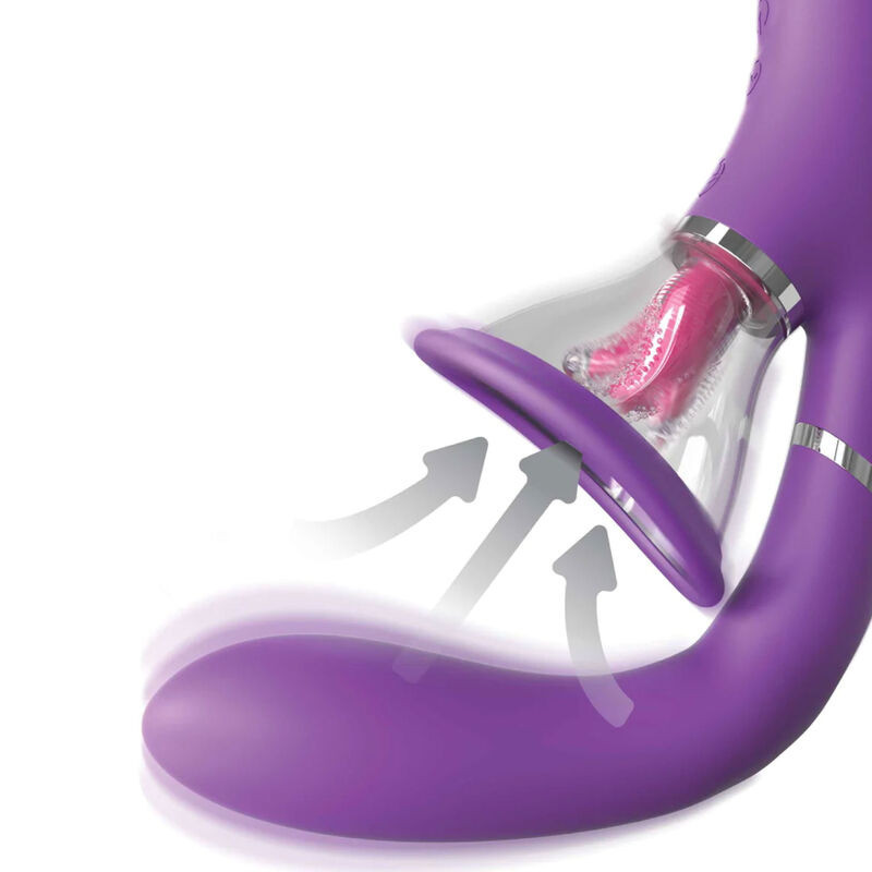 Estimulador Punto G y Clitoris Morado