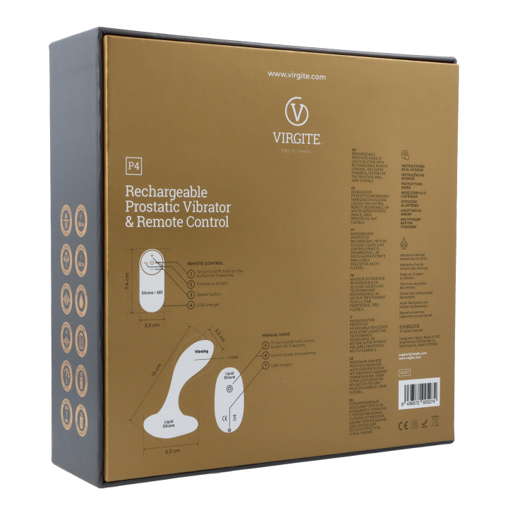 Vibrador Prostático P4 Control Remoto