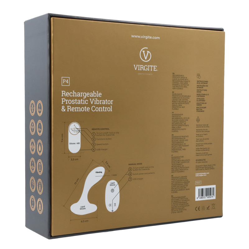 Vibrador Prostático P4 Control Remoto