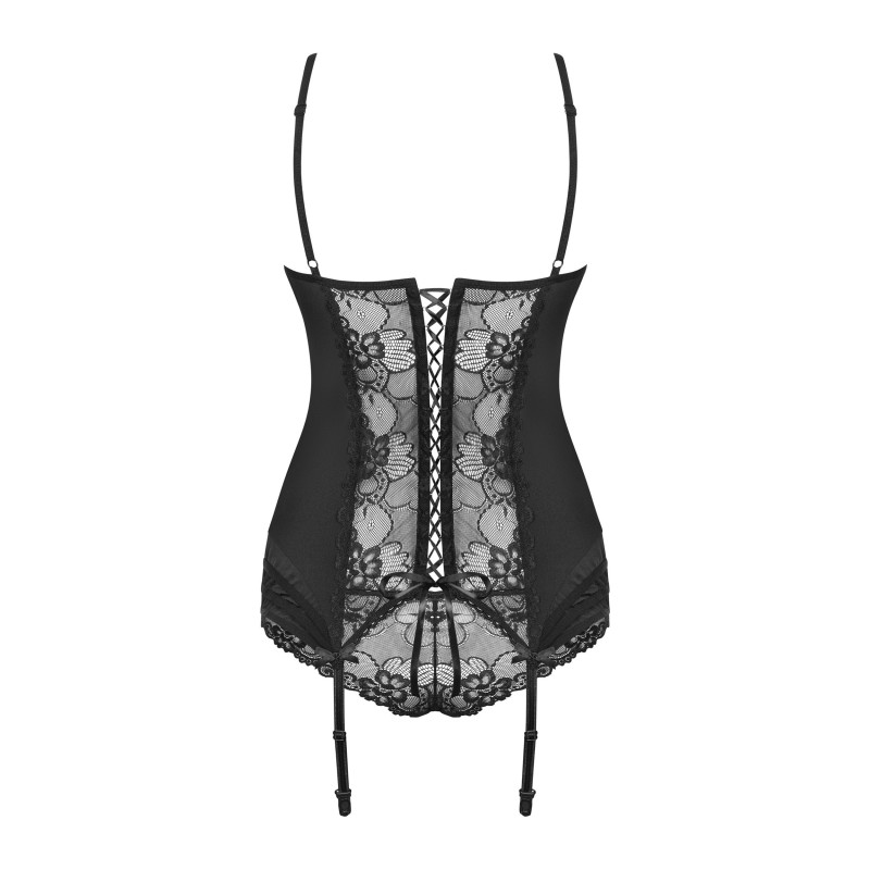 Heartina Corset y Tanga Negro