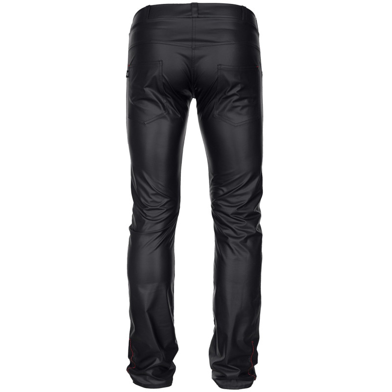 Vittorio Pantalón Wetlook con Bolsillos Negro